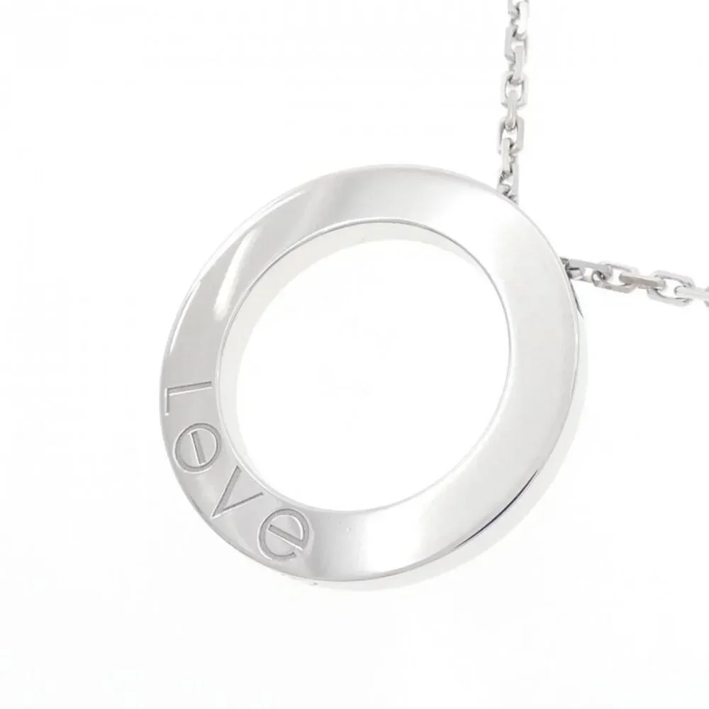 Cartier Love 750 White Gold Diamond Necklace